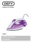 SI 8059 INSTRUCTION MANUAL STEAM IRON. Page 1