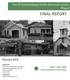 FINAL REPORT. City of Fredericksburg Historic Resources Survey: Phase I. February Prepared by: Prepared for: