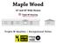 Maple Wood. 16 and 20 Wide Homes. Triple M Quality Exceptional Value