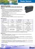 Radar Sensor. Radar Security Detector Model No. : DND-30L/30W, DND-60L/60W, DND-90L/90W. Feature. Specification. Reference
