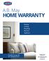 HOME WARRANTY. A.B. May. Heating Cooling Plumbing Electrical Appliance. 12-month coverage and 24/7 emergency service