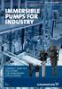 IMMERSIBLE PUMPS FOR INDUSTRY