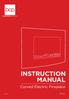 INSTRUCTION MANUAL. Curved Electric Fireplace SKY1643. Ver. 2
