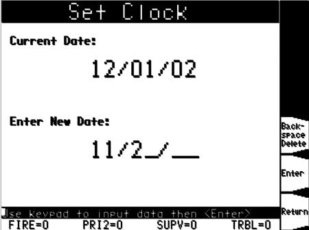 Setting System Time and Date Overview Follow these steps to set the time and date used by the FACP. Ensuring that the current time and date are correct on the system is important.