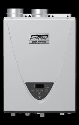 CONDENSING TANKLESS WITH INTEGRATED RECIRCULATION PUMP Ultra-Low NOx gas tankless water heaters with condensing technology featuring up to a 0.