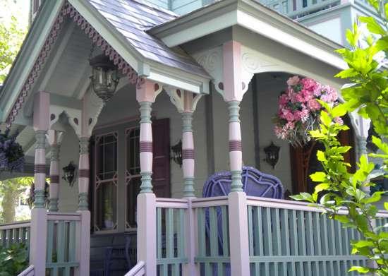 Painted Porch Columns and