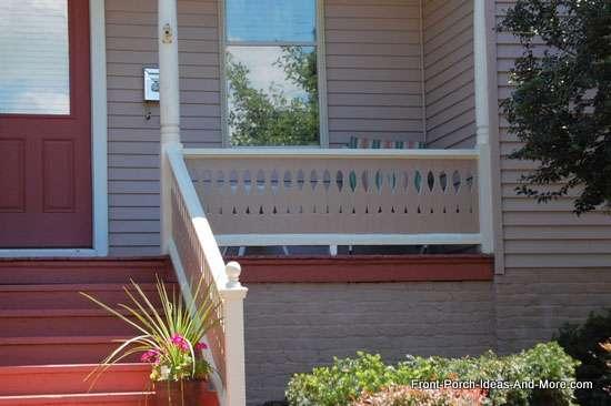 This sawn baluster is painted the same color as the home.