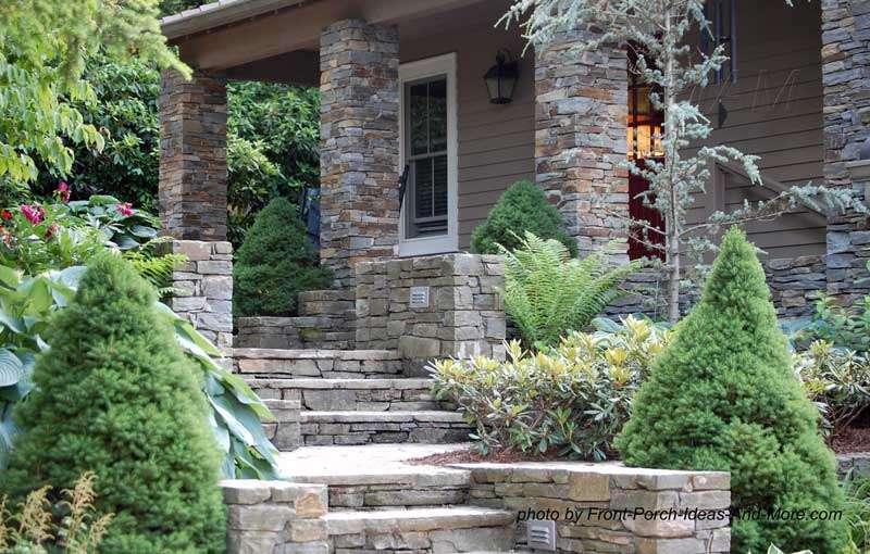 Check your porch steps for any loose stone, brick, concrete, or wood. Replace any broken bricks and tuck-point to repair mortar joints as necessary.
