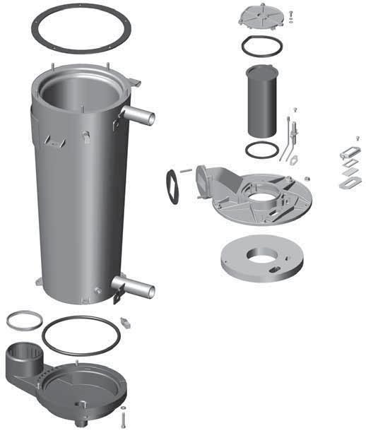 Replacement parts (continued) Figure 122 Heat exchanger