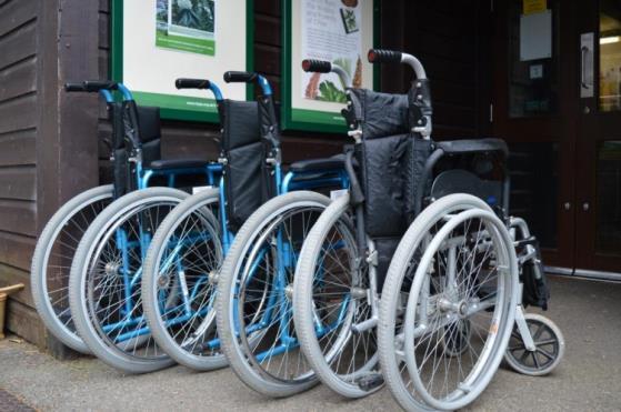 Above: The visitor centre has three wheelchairs for visitors to use.