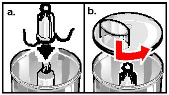 CAUTION Failure to make sure that the bowl is properly seated on the mono drive coupling before the power unit is turned On can result in damage to the bowl and/or coupling. Figure 5. 3.