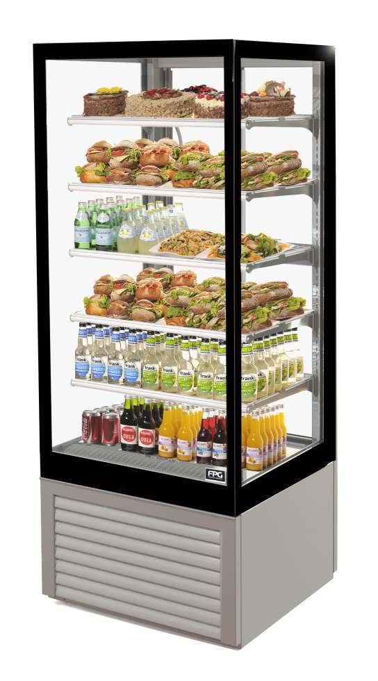 The Tower cabinet maximises your food and beverage display without losing valuable floor space.