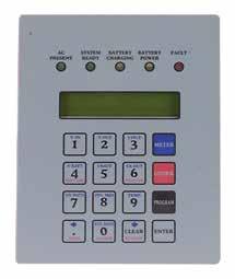 CENTRAL & INVERTER SYSTEMS EMERG-POWER SYSTEMS Control Panel & Display Meter Functions AC Voltage Input AC Voltage Output AC Current output Battery Voltage Battery Current VA Output Inverter Watts