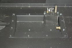 6) Remove the burner/grate assembly, first by removing the 2 screws, 1 on each side of the grill, then lift out the grill. Remove screw 7) Remove the 2 screws, 1 on each side of the burner.