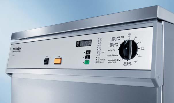 Controls Programmes Duration G 7892, G 7882 CD Illustration shows G 7892 Fully electronic controls, excellent process security Programmes and functions on Miele washerdisinfectors G 7892 and G 7882