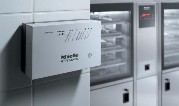 Remote trouble-shooting with Miele Remote Services In medical applications and laboratories, machine park uptime, economy and the reliability and reproducibility of washing and disinfection results
