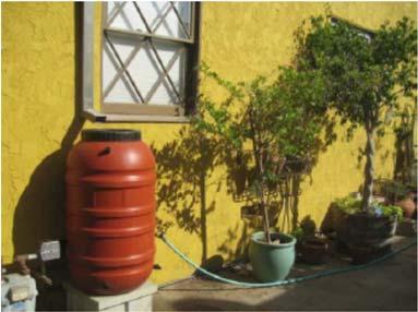 Measure 3: Cisterns or Rain Barrels Use of cisterns or rain barrels to comply with this requirement may be subject to municipality approval.