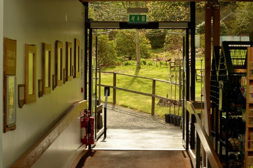 Above: The Garden itself is accessed from the visitor centre, through automatic doors with