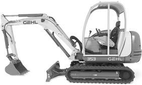 Mini Excavator 2100#, 5'-2" digging depth 4500#, 8'-4" digging depth 5900#, 9'-0" digging depth