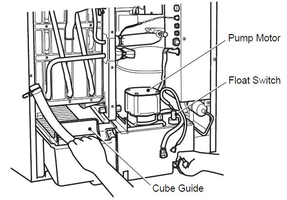 10) Install the new water tank in the reverse order of the removal procedure.