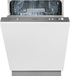 132 F6DW24FI1 24" Fully Integrated Dishwasher Quiet plus 50dB Stainless steel interior tub 10 wash cycles Fast wash cycles Adjustable height upper rack 13 place settings Concealed heating element