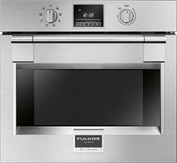 18 F6PSP30S1 30" Professional single oven - Stainless Steel Knob and electronic controls Dual True Convection Self-cleaning oven with Multifunction baking Black Porcelain enamel interior Cool to the