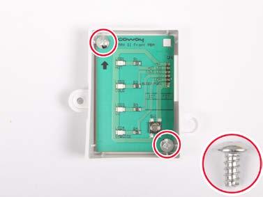 Remove the two screws (THT 4X8) from PBA