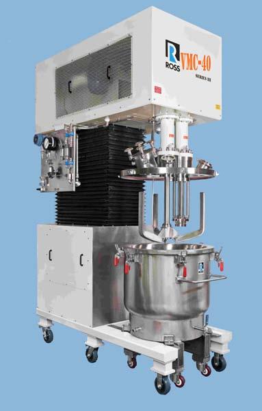 Triple-Shaft Mixer Equipped with Three-Wing Anchor, Disperser and Rotor/Stator This configuration is popular in the processing of formulations wherein droplet size or particle size distribution is