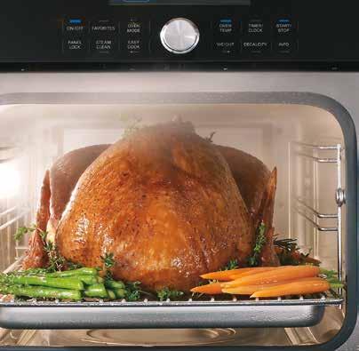 CONVECTION BEYOND CONVENTION The Steam & Convection Oven features a Thermador True Convection baffle system that directs heat to cook foods faster and more evenly than other convection systems.