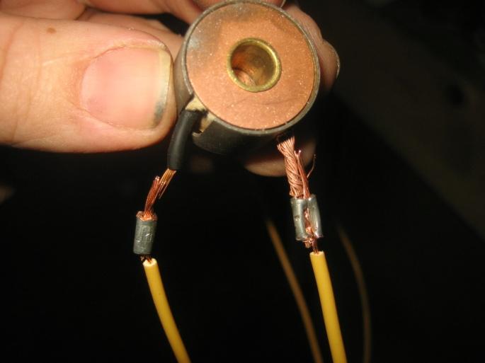 Here both wire have been crimped I applied a