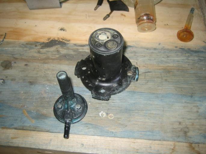 the inside of the pump body.