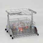 cart Op shoes and containers carts 520-3 level dental wash cart with two washing arms. apcity: up to 24 turbine/ hand pieces.