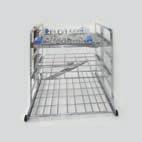 42 830 - One levels basket with washing arm E D 701-5 levels cart with 4 washing arms.