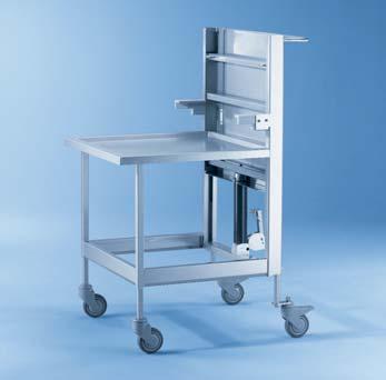 Transport trolleys MF/3 for G 7823/G 7824/G 7825/G 7826 Transfer trolley for easy handling of mobile units Foot-operated