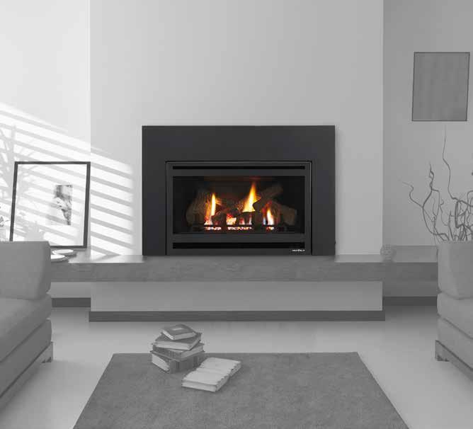 SUPREME INSERT No more drafty, dated fireplaces. No more messy maintenance.