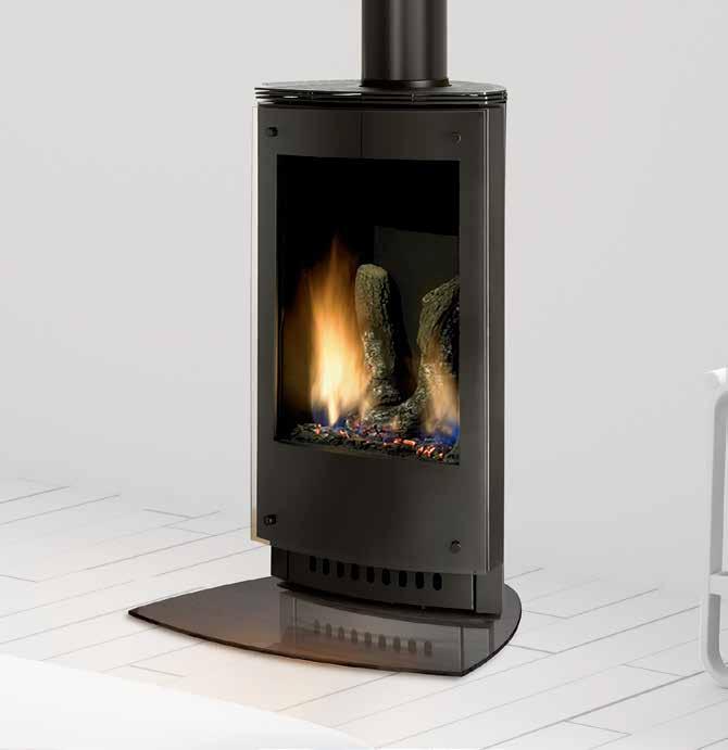 VRTIKL shown with black front and bronze hearth pad VRTIKL Slender & sophisticated. At home uptown, downtown, and everywhere in between. Define your style with distinctive finishing combinations.