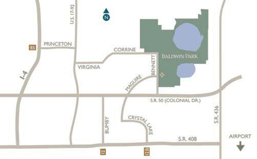 suburbs of Orlando, Baldwin Park is a 1,100 acre TND that