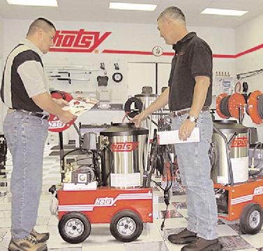 Hotsy dealers carry automatic parts washers, a full line of parts and accessories, and a full line of detergents specially formulated for pressure washer applications.
