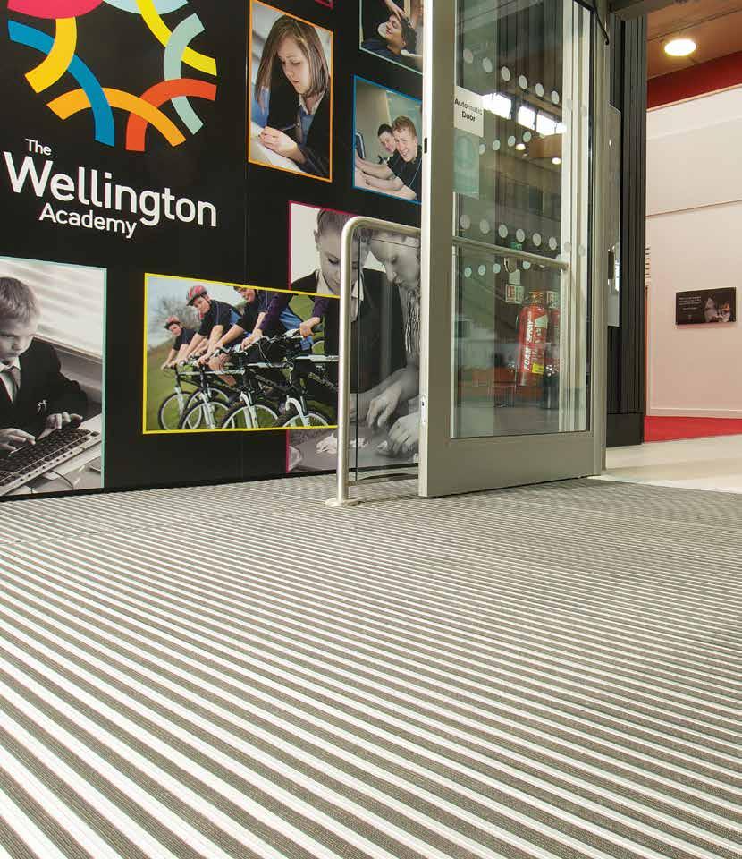 Entrances First impressions that last Do pupils or students slow down or stop to wipe their feet when they walk into school or college?