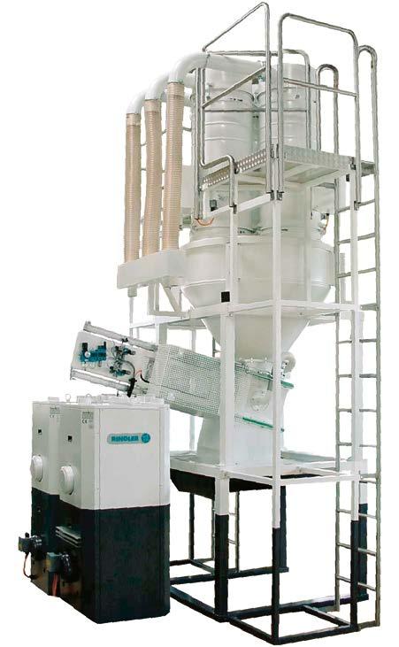 STATIONARY VACUUM SOLUTIONS FOR COARSE PARTICLES AND LIQUIDS RA 850 Special design Three filter towers with two-way cleaning Continuous swarf vacuuming via dual-shutter system Suitable for large