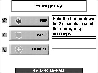 Security System Operation (cont'd) How to Send Emergency Messages Emergency messages are optional and may not be available on your system.