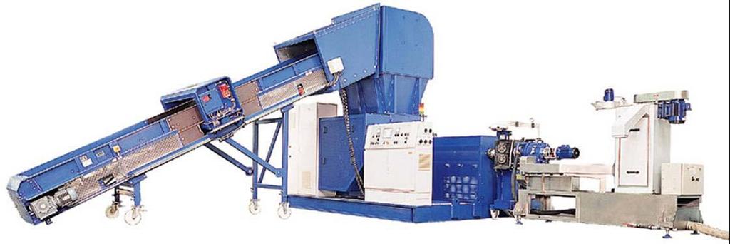 New Technology For Repelletizing Integrated Shredder-Extruder Combo ONE-STEP