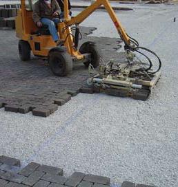 PERMEABLE INTERLOCKING CONCRETE PAVEMENT Solid Concrete ( 3-1/8 ) 8,000 psi (avg) Can Be Machine