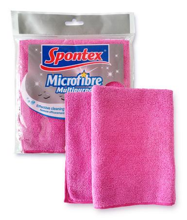 MICROFIBRE CLOTHS - 4 PACK Spontex microfibre is made of thousands of tiny fibres, so that the contact surface is greatly increased compared to standard cloth This increased cleaning power reduces