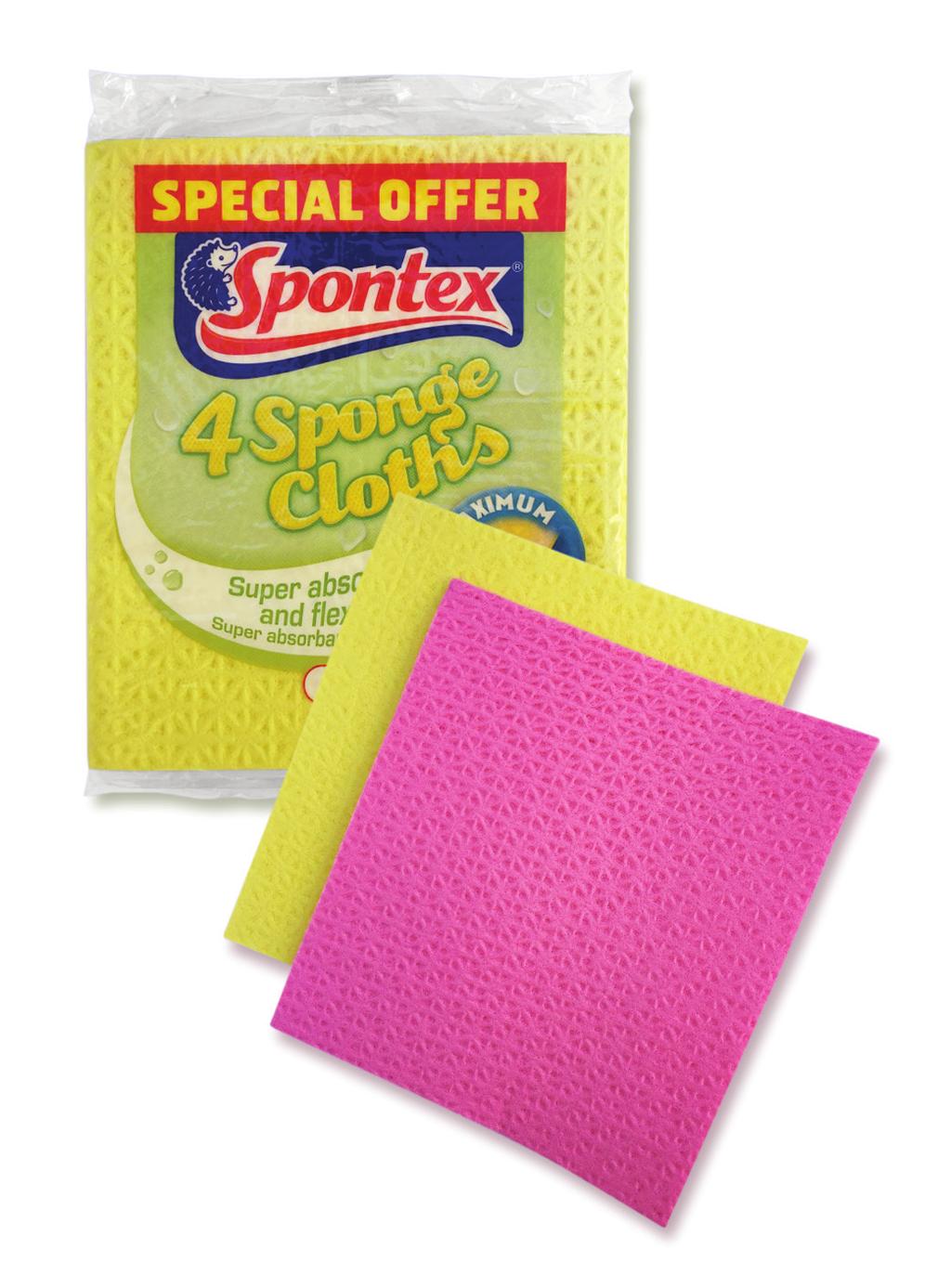 SPONGE VALUE PACK Includes One highly absorbant 27mm thick cellulose sponge able to absorb 20