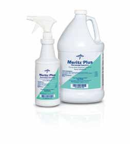 Germicidal Disinfectants DECONTAMINATION Disinfectant Meritz Plus Disinfectant/Decontaminant Use this general disinfectant on equipment, beds, etc.
