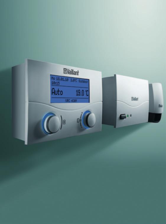 Controls Comfortable living Performance heating controls Vaillant offer a comprehensive range of performance heating controls for the ecotec range, which help provide a comfortable living environment