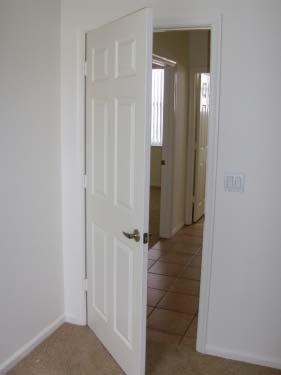 Good :: Locks working :: No damage to door or frame Condition of the flooring and type?