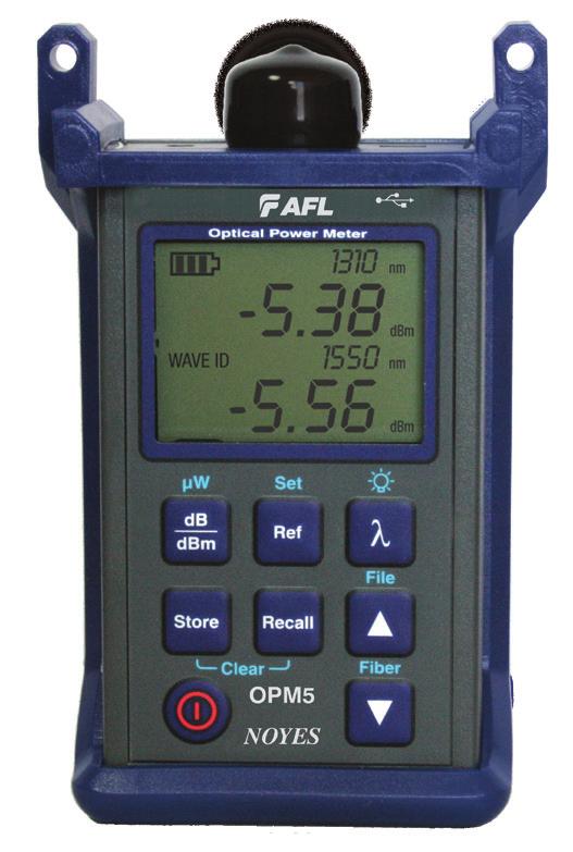 AFL offers a full range of optical power meters to support FTTx deployments, fiber network testing and certification, and basic power measurements.