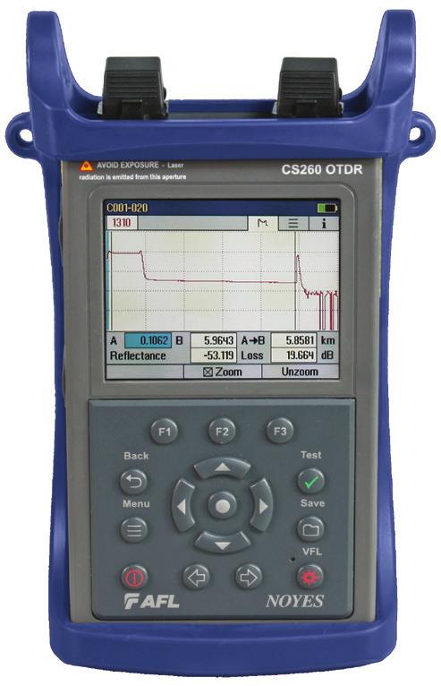 CS260-10 FTTx PON Activation and Troubleshooting OTDR CS260-10 FTTx PON Activation and Troubleshooting OTDRs enable cost-effective troubleshooting of FTTx PONs and point-to-point metro/ access